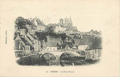 / CPA FRANCE 21 "Semur, le pont Pinard "