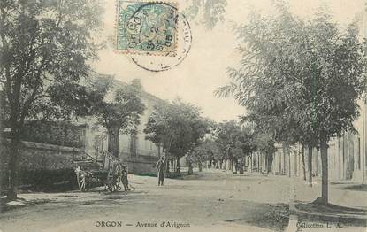 / CPA FRANCE 13 "Orgon, avenue d'Avignon"