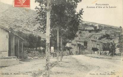 / CPA FRANCE 13 "Puyloubier, avenue d'Aix et le lavoir"