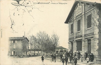 / CPA FRANCE 13 "Le Puy Sainte Réparade, postes et télégraphes "