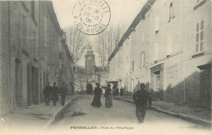 / CPA FRANCE 13 "Peyrolles, rue de l'horloge"