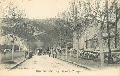 / CPA FRANCE 13 "Roquevaire, l'arrivée par la route d'Aubagne"