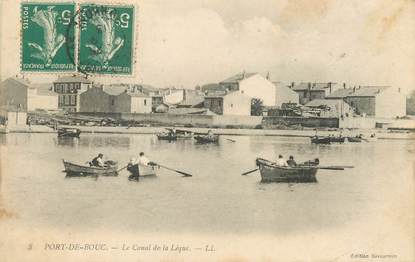 / CPA FRANCE 13 "Port de Bouc, la canal de la Lèque"