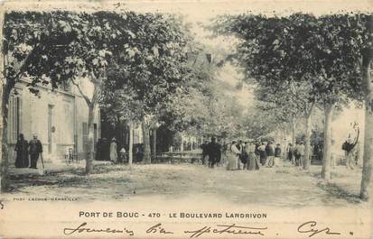 / CPA FRANCE 13 "Port de Bouc, le boulevard Landrivon"
