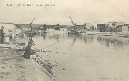 / CPA FRANCE 13 "Port de Bouc, le grand Canal" / PÊCHE