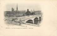 76 Seine Maritime / CPA FRANCE 76 "Rouen, le port Corneille et la Cathédrale"