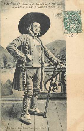 CPA FRANCE 79 "Parthenay, costume de paysan"