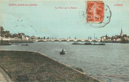 CPA FRANCE 21 "Saint Jean de Losne, le pont sur la Saône "