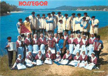 / CPSM FRANCE 40 "Hossegor"  /  GROUPE FOLKLORIQUE