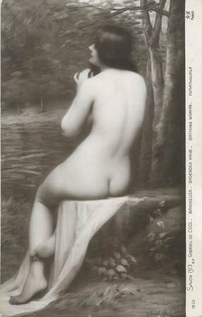 / CPA NU / SALON 1913 nr 1830 "Gabriel de Cool, Baigneuse"