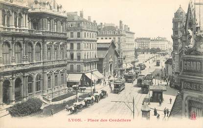 / CPA FRANCE 69 "Lyon, place des cordeliers "