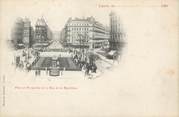 69 RhÔne / CPA FRANCE 69 "Lyon, place et perspective de la rue de la république"