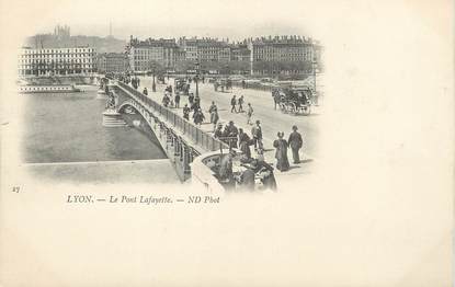 / CPA FRANCE 69 "Lyon, le pont Lafayette"