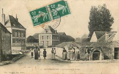 CPA FRANCE 77 "Auxonnettes, le lavoir et la Ferme"