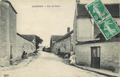 CPA FRANCE 77 "Achères, rue du Puits"