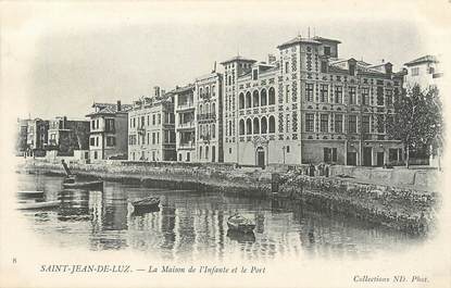 / CPA FRANCE 64 "Saint Jean de Luz, la maison de l'Infante et le port "