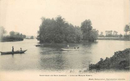 / CPA FRANCE 77 "Saint Jean les Deux Jumeaux, l'Ile du moulin rompu"