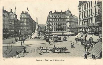 / CPA FRANCE 69 "Lyon, place de le République"