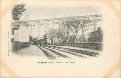/ CPA FRANCE 13 "Roquefavour, la gare "