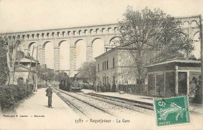 / CPA FRANCE 13  "Roquefavour, la gare "