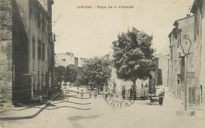 / CPA FRANCE 13 "Simiane, place de la Fontaine"