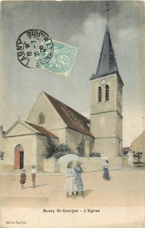 CPA FRANCE 77 "Bussy Saint Georges, Eglise"