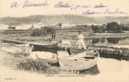 / CPA FRANCE 13 "Rognac, vue générale prise de l'étang"