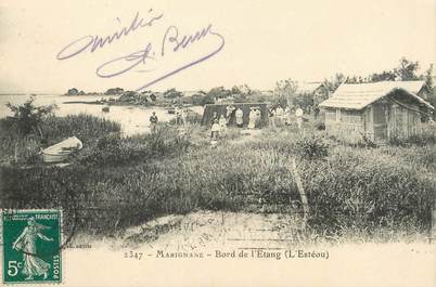 / CPA FRANCE 13 "Marignane, bord de l'Etang"