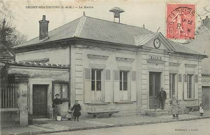 CPA FRANCE 77 "Croisy Beaubourg, la mairie"