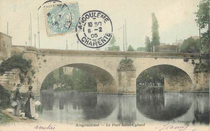 / CPA FRANCE 16 "Angoulême, le pont cybard"