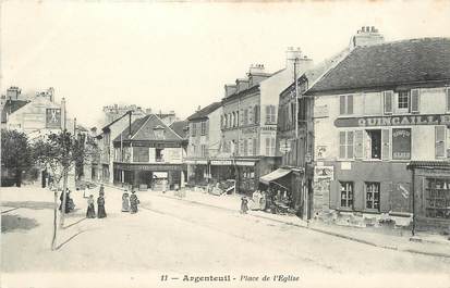 / CPA FRANCE 95 "Argenteuil, place de l'église"