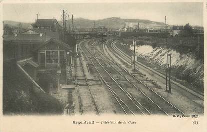 / CPA FRANCE 95 "Argenteuil, intérieur de la gare"