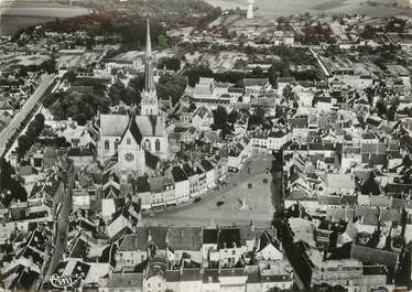 / CPSM FRANCE 45 " Pithiviers, vue générale aérienne, centre de la ville"