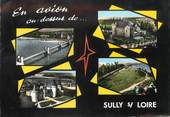 45 Loiret / CPSM FRANCE 45 "Sully sur Loire,, le pont, château" / CAMPING