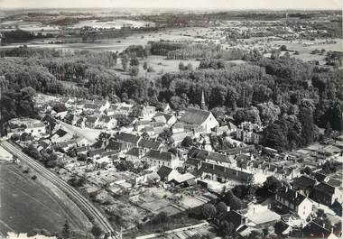 / CPSM FRANCE 45 "Triguières, vue générale aérienne"