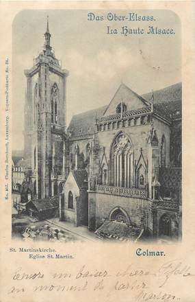 / CPA FRANCE 68 "Colmar, église Saint Martin"