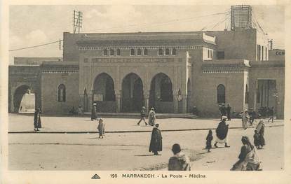 CPA MAROC "Marrakech, la poste"