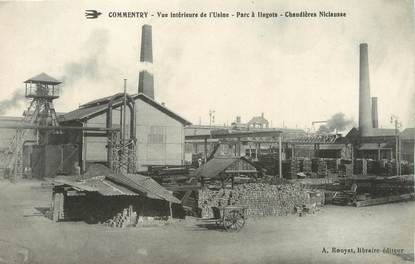 / CPA FRANCE 03 "Commentry, vue intérieure de l'usine" / MINE