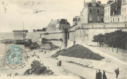 / CPA FRANCE 35 "Saint Malo, côté Ouest des Remparts"