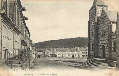 CPA FRANCE 76 "Valmont, la place de l'Eglise"