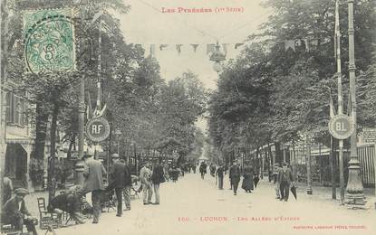 / CPA FRANCE 31 " Luchon, les allées d'Etigny "