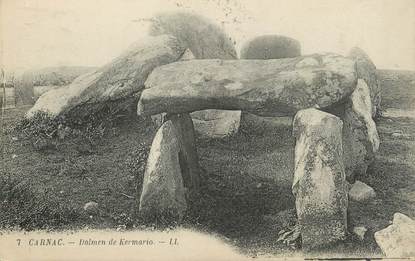 / CPA FRANCE 56 "Carnac, Dolmen de Kermario"