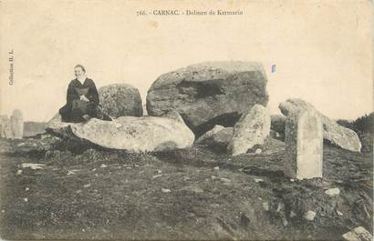 / CPA FRANCE 56 "Carnac, Dolmen de  Kermario"