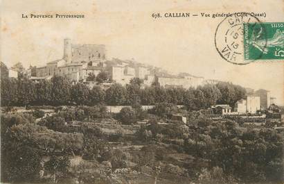 / CPA FRANCE 83 "Callian, vue générale"