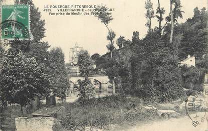 / CPA FRANCE 12 "Villefranche de Rouergue, vue prise du moulin des Sept Meules"