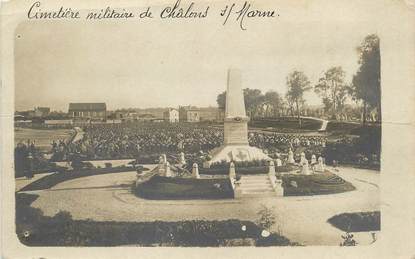 / CARTE PHOTO FRANCE 71 "Cimetière militaire de Châlons sur Marne"