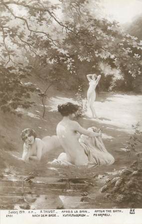 / CPA NU / SALON 1914 nr 2491 "A. Thivet, après le Bain"