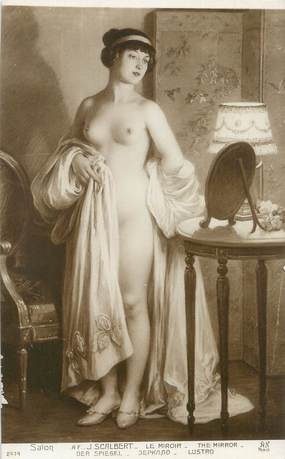 / CPA NU / SALON nr 2474 "Af J. Scalbert, le miroir '