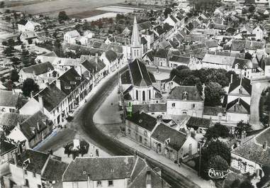 / CPSM FRANCE 45 "Ouzouer sur Loire, vue générale aérienne "