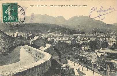 / CPA FRANCE 73 "Chambéry, vue générale prise de la Colline de Lemenc"
